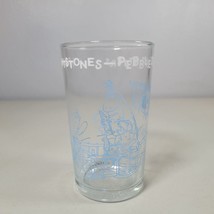 The Flintstones Pebbles Baby Sitters 4 Inch Drinking Glass Vintage 1963 Blue - £7.84 GBP