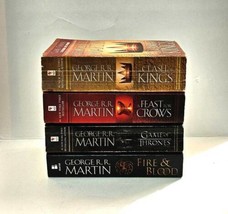 Lot of 4 George R.R. Martin Game of Thrones Clash of Kings Fire &amp; Blood - $19.99