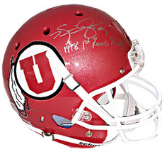 Kevin Dyson signed Utah Utes Red TB Full Size Schutt Replica Helmet #1 1... - £158.83 GBP