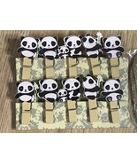 30pcs Panda wooden clips,Photo wood pegs,Pin Clothespin,Birthday Gift De... - £5.67 GBP