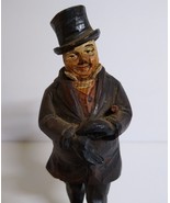 Charles Dickens ANRI Mr. Micawber Vintage 5&quot; Carved Wood Figurine 1920s ... - £93.21 GBP