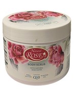Arsy Natural Rose 350ml BODY SCRUB Natural Rose Water Shea Butter Q10 Al... - £8.76 GBP