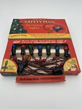 Vintage NOMA Christmas Lights Safety Plug  15 C7 Bulb Boxes Candle Brights GE - £18.68 GBP