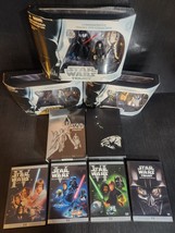 Star Wars Trilogy Dvd 4 Disc Set 2004 With Complete Collectible Figures 3 Sets! - $62.61