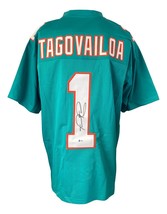 Tua Tagovailoa Miami Signed Teal Football Jersey BAS - $232.79