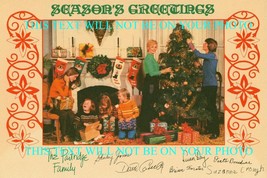 The Partridge Family Cast Signed 6X9 Promo Christmas Card Photo David Cassidy + - £14.38 GBP