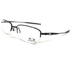 Oakley Occhiali Montature Raggi 0.5 OX3144-0153 Lucido Nero Mezzo Cerchio - £171.20 GBP