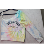 Ocean Drive Sweatshirt Women Large Multi Long Beach Island New Jersey On... - $511.63 MXN