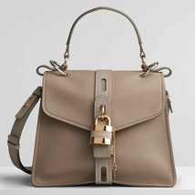 Medium Aby Day Shoulder Bag in Grained Shiny Calfskin Motty Gray NWT MSRP $2390 - £1,016.38 GBP