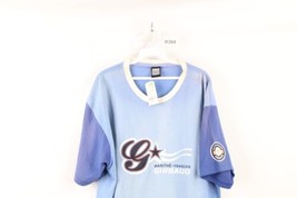 NOS Vintage 90s Marithe Francois Girbaud Mens L Baggy Sun Faded T-Shirt Blue - £54.49 GBP
