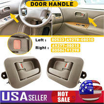 For 98-2003 Sienna Toyota Front Inside Interior Lh +Rh Door Handle Beige Plastic - £21.57 GBP