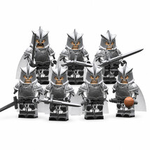 Silver Armor Kingsguard Army Soldiers 5 Custom Game of Thrones Minifigur... - $13.29+