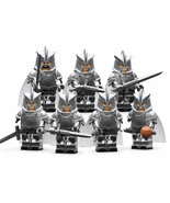 Silver Armor Kingsguard Army Soldiers 5 Custom Game of Thrones Minifigur... - $13.29+