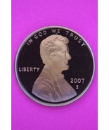 Gem Proof 2007 S Ultra Deep Cameo Lincoln Memorial Cent Same Coin In Pic... - $13.65 CAD
