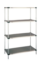 Metro 1824FS 18&quot; x 24&quot; 18 Gauge Flat Stainless Steel Solid Shelf - £137.19 GBP