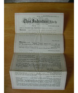 Original Vintage 1921 Lancaster County Pennsylvania Land Deed R Parker - £33.47 GBP