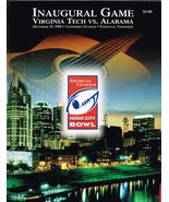 1998 Music CIty Bowl Game Program Alabama Crimson Tide Virginia Tech Hokies - £97.30 GBP