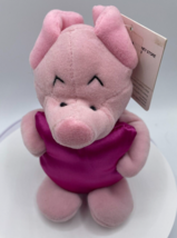 Winnie The Pooh Disney Store Mini Bean Bag Valentine Piglet Plush with Tag UK - £2.96 GBP