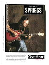 Michael Spriggs 1997 Ovation Roundback Long Neck guitar advertisement ad print - £3.39 GBP