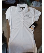 Rocawear Ladies Short Sleeve Polo Shirt Size L white new with tags. - £10.70 GBP