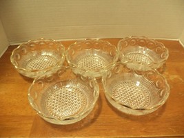 Five Scalloped Edge Bubble Design Bartlett &amp; Collins Dessert Bowls - $25.00