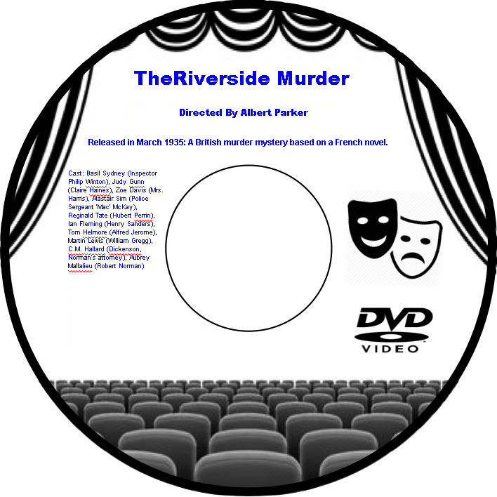 The Riverside Murder 1935 DVD Movie Film Basil Sydney