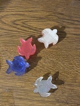 4 PC Turtles Resin Jewelry Crafts Charms Shelf Decoration Garden 1 1/4 Inch - $8.00