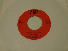 Don Pensinger &amp; Multitones 45 What Can I Do  on Zap  Very Obscure - £117.99 GBP