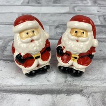 Santa Clause Claus Salt Pepper Shakers Christmas Holiday Winter  - £10.81 GBP