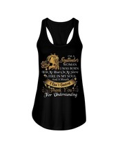 Septemper Woman Tank Tops I Can&#39;t Control Happy Birthday Queen Women Bla... - £15.53 GBP