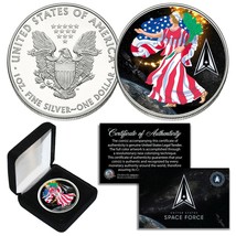Space Force Ussf Americana Lady Liberty 1oz .999 Silver American Eagle With Box - £66.52 GBP