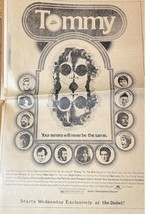 The Who’s Tommy Full Page News Paper Ad Dayton Daily News March 23 1975 Ohio - £17.17 GBP