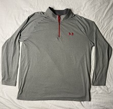 Under Armour Heat Gear Pullover Men’s XL Gray 1/4 Zip Loose Fit Long Sleeve - $20.00