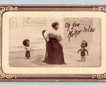 Oh You Mother In Law Exaggeration Faux Frame Embossed UNP DB Postcard N9 - $6.88