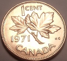 Gem Unc Canada 1971 Maple Leaf Cent~We Have Canadian Coinage~Free Shipping - $2.64