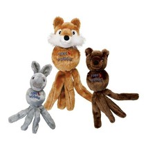 Fuzzy Wubba Dog Toy Animal Friend Soft Toys For Dogs Plush Squeaker Choose Size - £13.79 GBP+