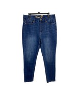 Seven7 Womens Jeans Adult Size 16 Tummyless Medium Wash Stretch Skinny H... - £26.80 GBP