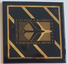 Clark County Las Vegas Nevada McCarran International Airport Square Coaster - $19.95