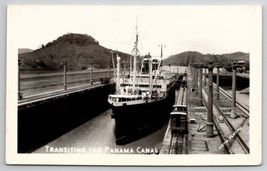 RPPC Transiting Panama Canal 1940s US Navy to Reichert Auburn PA Postcard F28 - £7.94 GBP