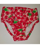 Carter&#39;s Baby Girl Cherry Swim Bottoms Pink Red Bikini 6-9 Months Pool L... - £7.74 GBP