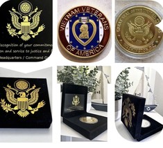 Vietnam Veterans Of America (Purple Heart) Challenge Coin Usa - £21.57 GBP