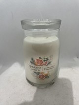 Yankee Candle 20oz Large Jar Signature White Spruce &amp; Grapefruit Candle New - £21.91 GBP