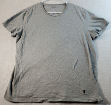 Polo Ralph Lauren T Shirt Mens Medium Gray Cotton Knit Short Sleeve Round Neck - £5.93 GBP