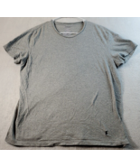 Polo Ralph Lauren T Shirt Mens Medium Gray Cotton Knit Short Sleeve Roun... - £5.89 GBP