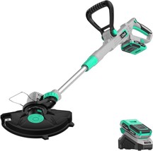 The Litheli 20V 12-Inch Cordless String Trimmer/Wheeled Edger Is A - $81.99