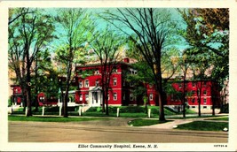 Elliot Community Hospital Keene New Hampshire NH UNP Linen Postcard  D12 - £3.07 GBP
