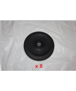 Lot of 8 Rubber Caster Wheel 5 in. x 1 in. Center Hole ~5/16 in. - $740.37 MXN