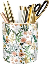 Waveyu Large Capacity Colored Pen Holder For Desk, Ceramic Pencil, White... - $40.96