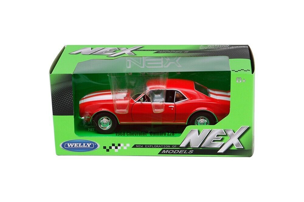 1968 Chevy Camaro Z28 1/24 Diecast Model by Welly - RED - With BOX - $34.64