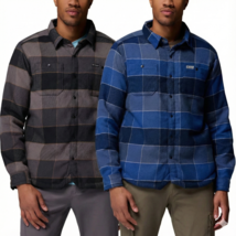 Columbia Heavyweight Shirt Jacket Men's Snap Closure S-XXL Black Blue 10... - $29.97